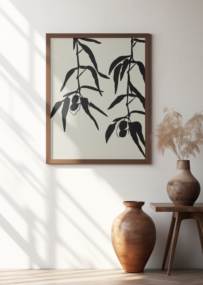 Olive twigs Poster