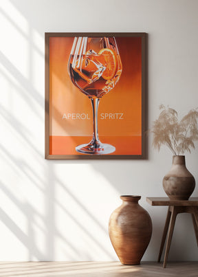 Aperol Spritz Orange Poster