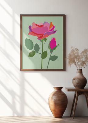 Popart Rose I Poster