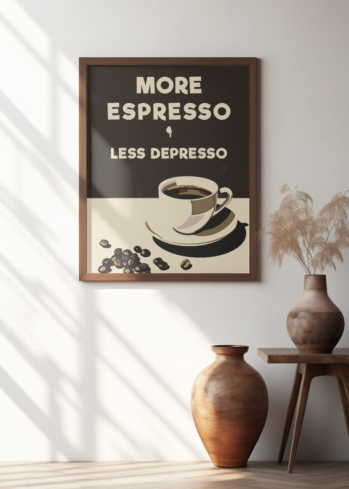 More Espresso - Less Depresso Poster