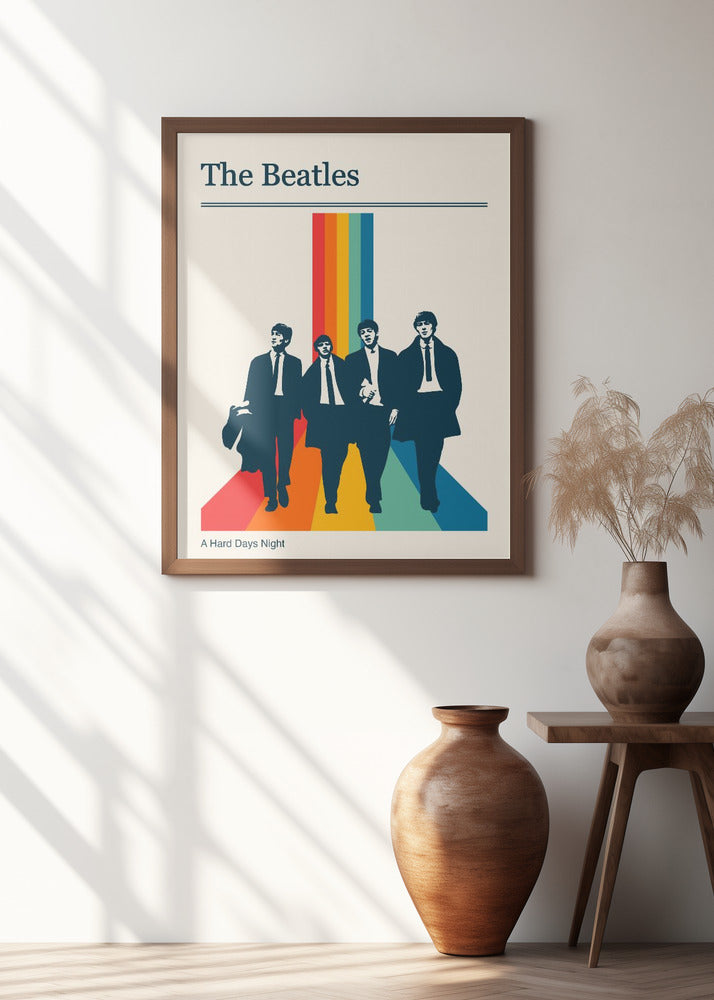 The Beatles Retro Gig Poster Poster