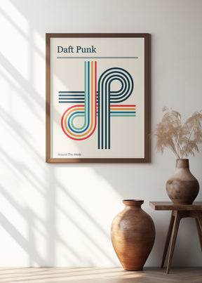 Daft Punk Retro Poster Poster