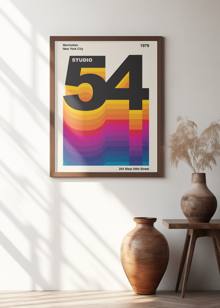 Studio 54 Retro Design Poster