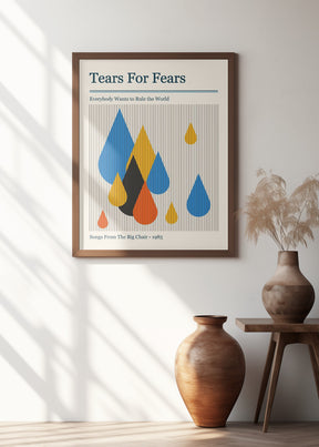 Tears for Fears Retro Gig Poster Poster