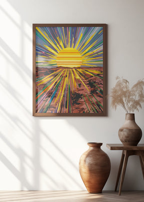 Sunrise In the Desert Poster