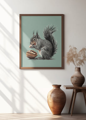 The Squirrel and the Walnut Poster