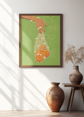 Fresh Oranges Poster