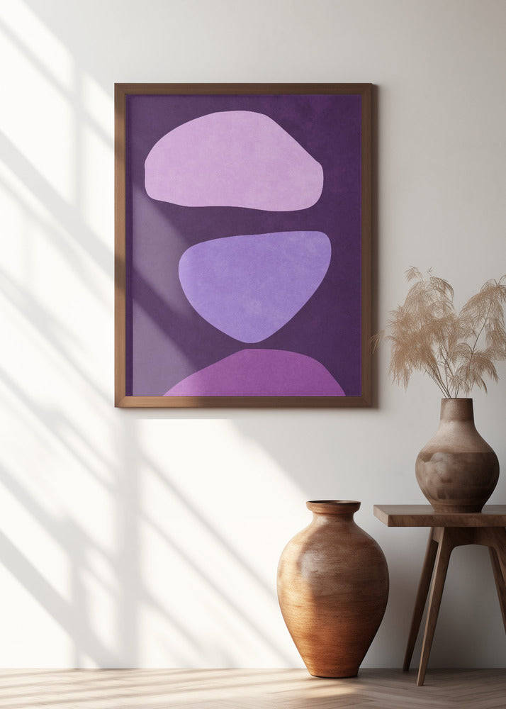 Abstract Forms Violet Poster