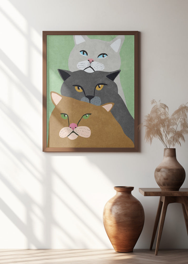 Cat Trio Poster