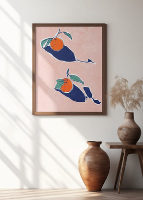 Abstract Oranges Poster