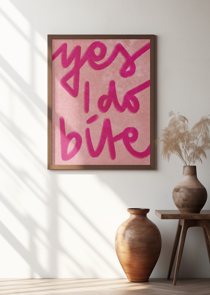 Yes I do bite Poster