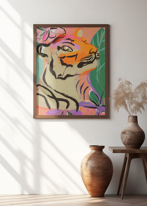 Tiger In Jungle Poster