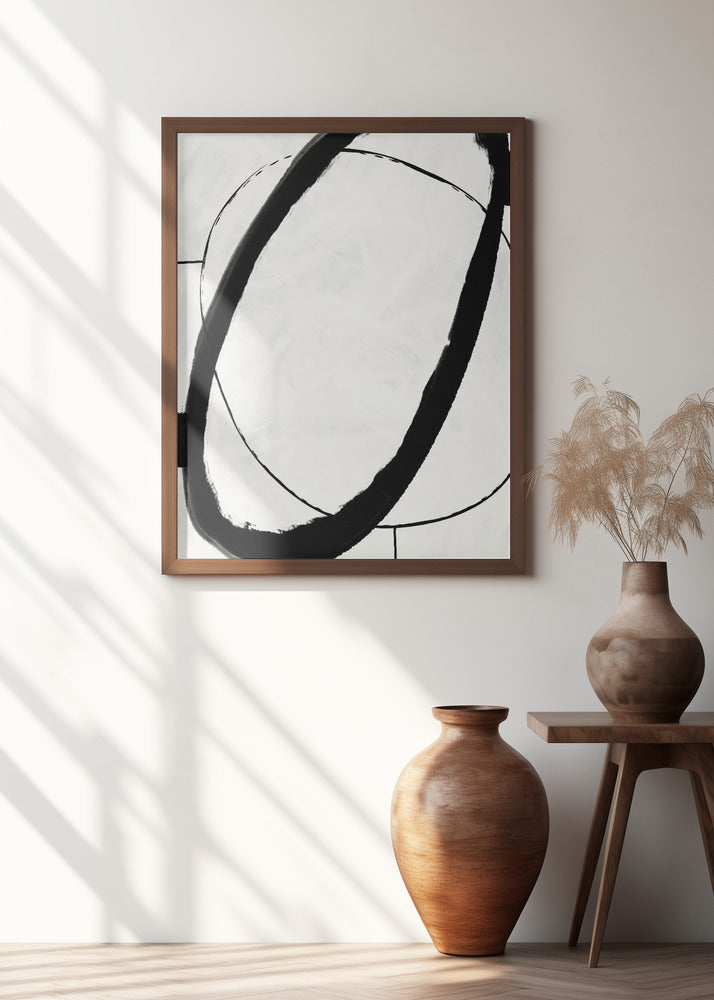 Black Strokes No 11 Poster