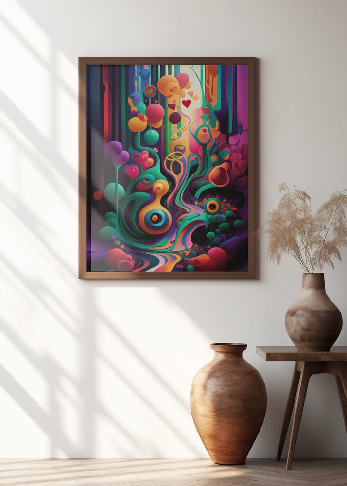 The Vividly Surreal Forest Poster