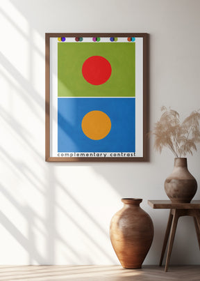 Bauhaus complimentary contrast Poster