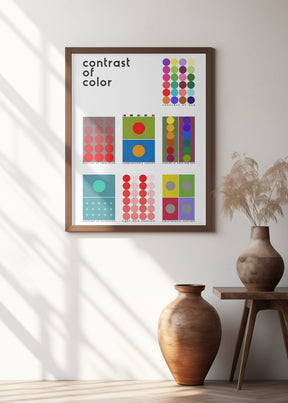 Contrast of color Poster