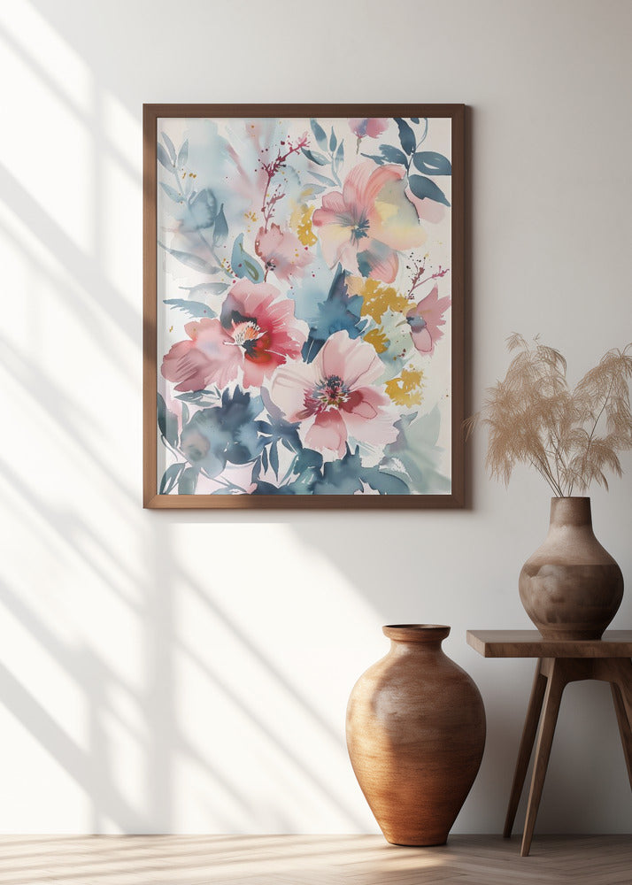 Watercolor Floral No. 4 Poster