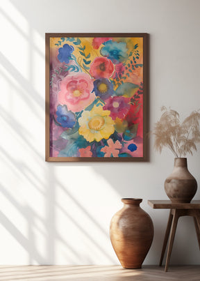 Watercolor Floral No. 6 Poster