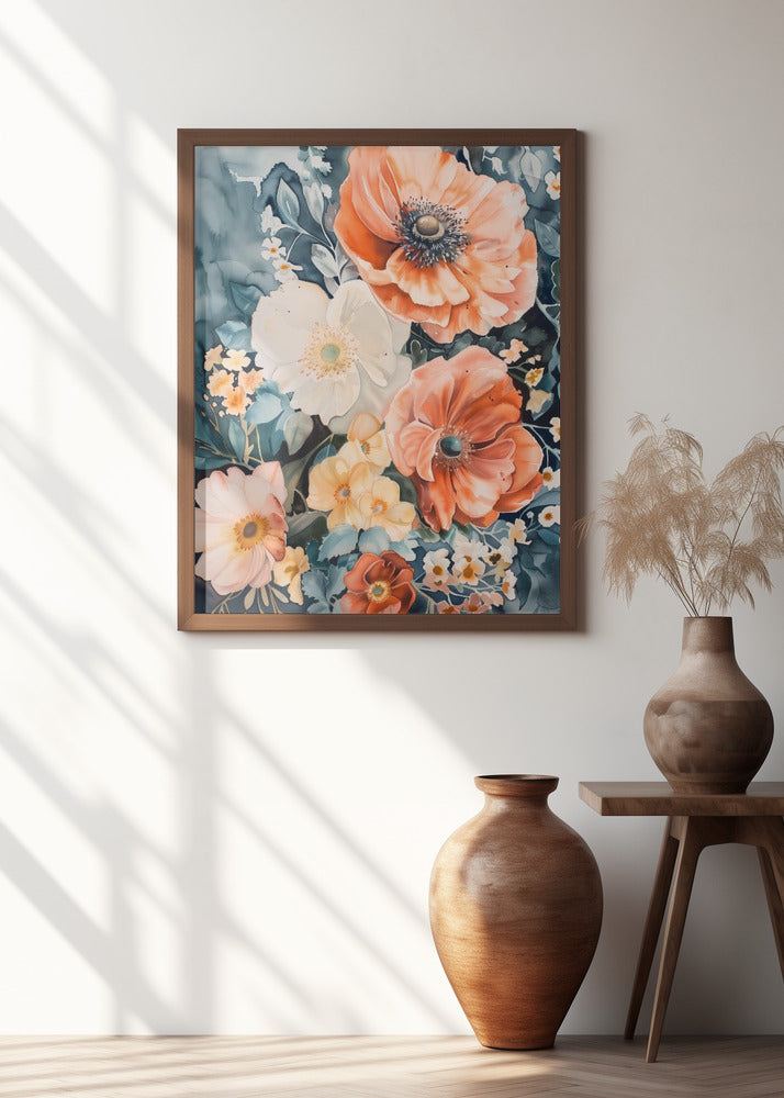 Watercolor Floral No. 7 Poster