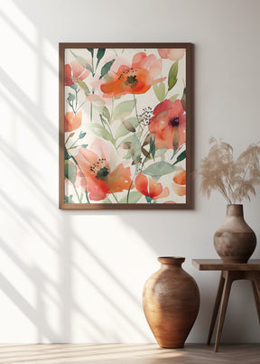 Watercolor Floral No. 10 Poster