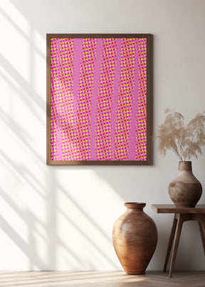 Pink Dots Pattern Poster