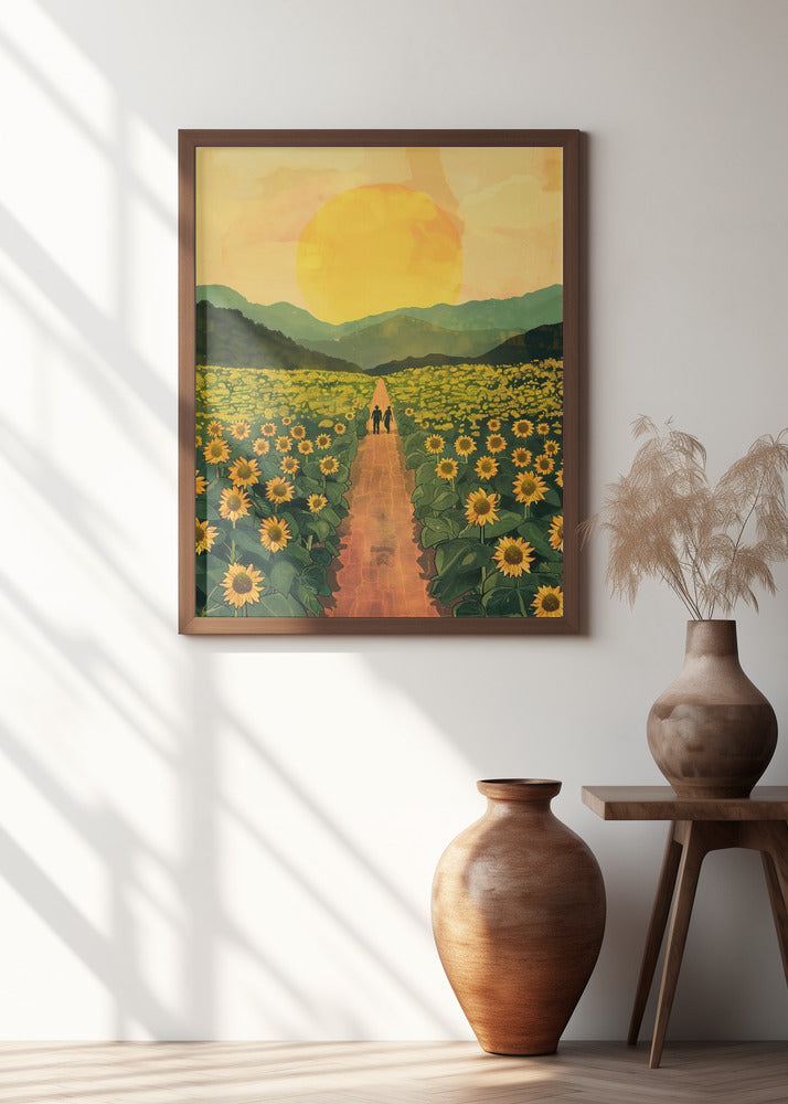 Sunflower Plantation Poster