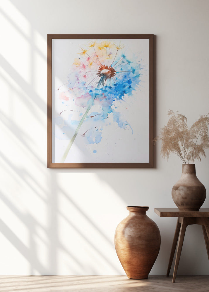 Abstract Dandelion Poster