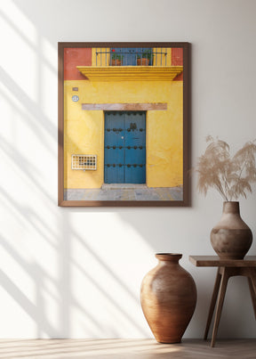 Blue and Yellow | Oaxaca Mexico Poster