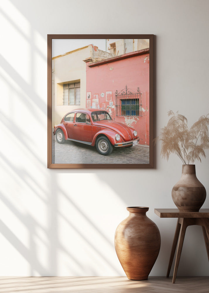Volskwagen Beetle in Oaxaca Poster