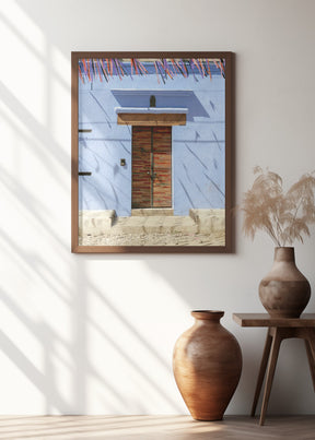 Oaxacan door - Colorful travel photography Mexico Poster