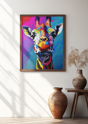 Giraffe Pop Art Poster