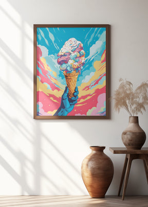 Ice Cream Pop Art Poster