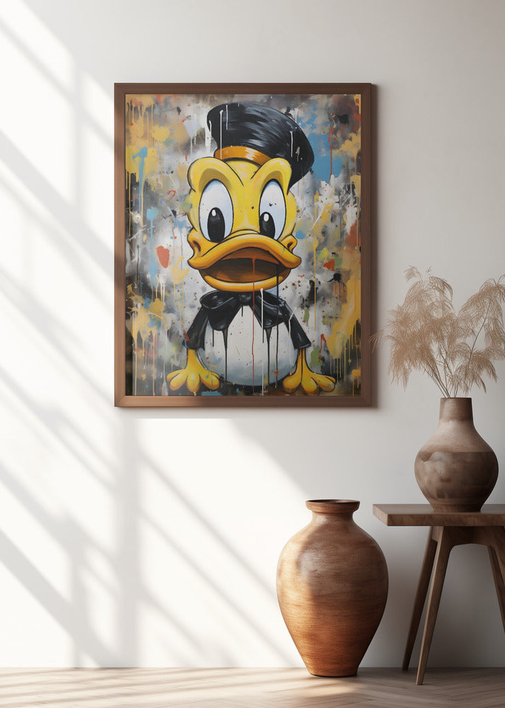 Street Art Duck Poster