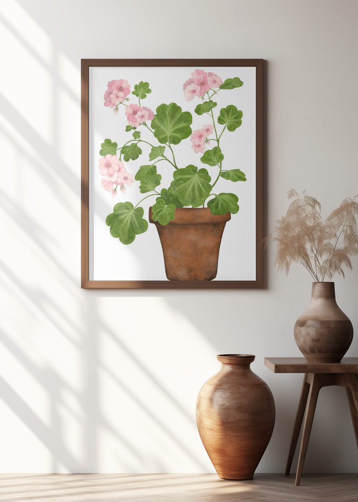 Pink Geranium Poster