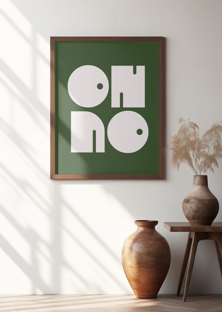 Oh No Green.psdratio 3x4 Print By Bohonewart Poster