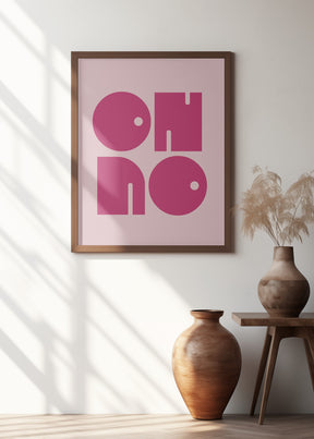 Oh No  Pink Cerry Pink.psdratio 3x4 Print By Bohonewart Poster