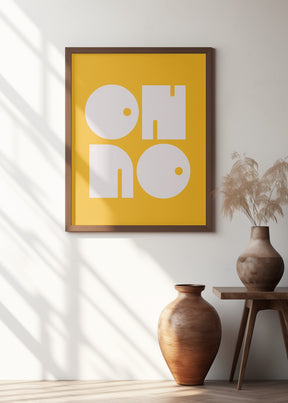 Oh No Yellowratio 3x4 Print By Bohonewart Poster