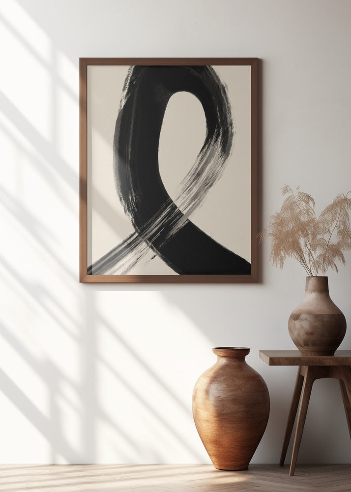 Black Strokes No 27 Poster