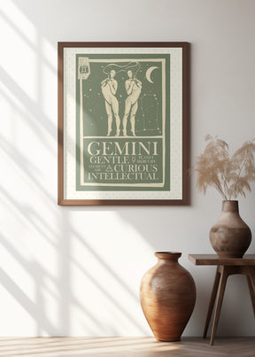 Gemini Zodiac Poster Poster