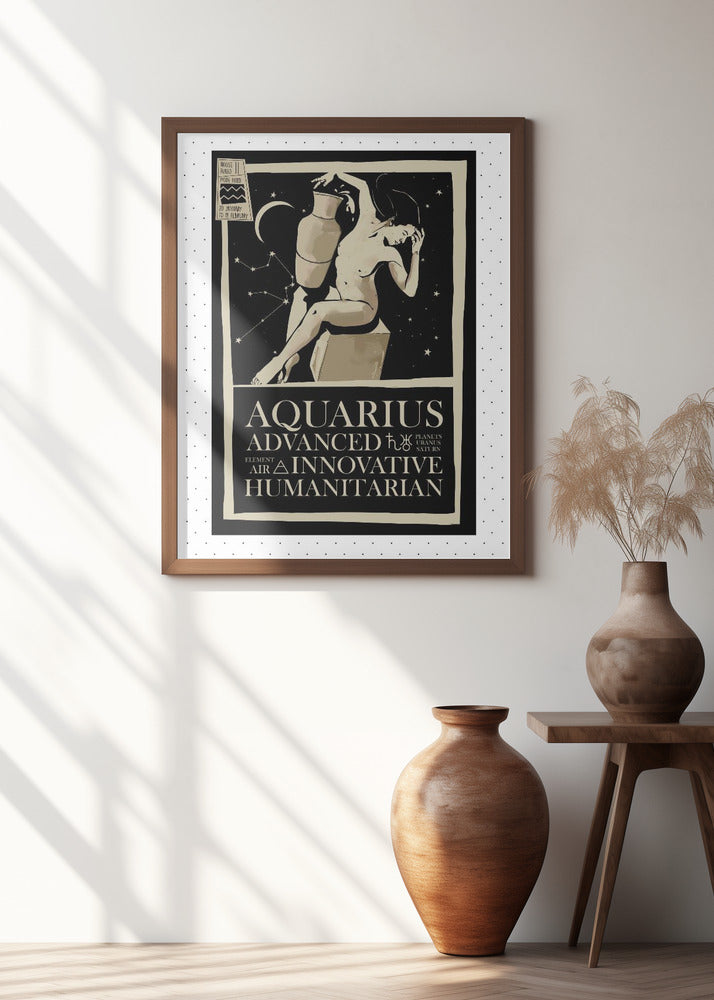 Aquarius Zodiac Poster Poster