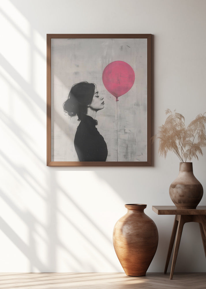 The Girl With the Pink Balloon Poster