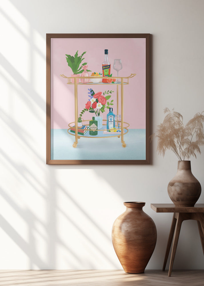 Bar Cart Poster