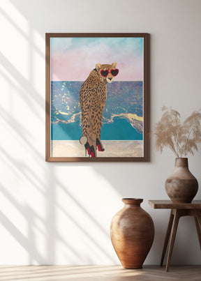 Cheetah on holiday Poster