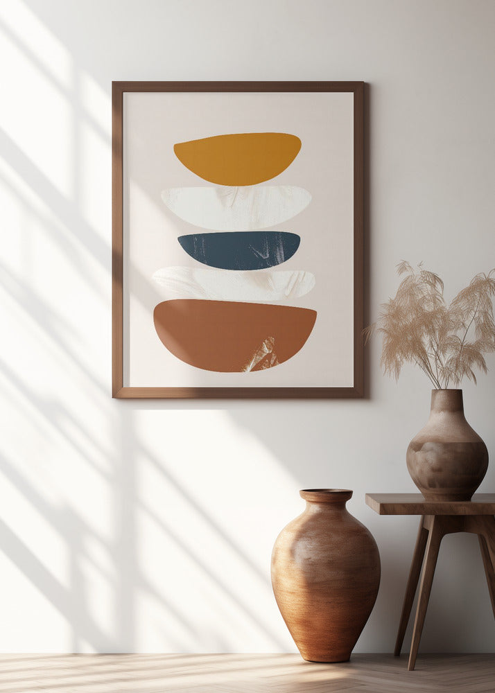 Abstract Minimalist Shapes No 1 Poster