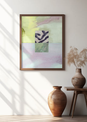 Watercolor abstract composition 8 Poster