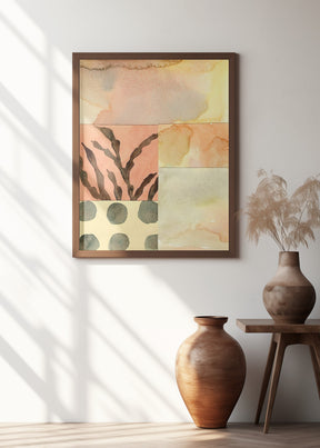 Watercolor abstract composition 9 Poster