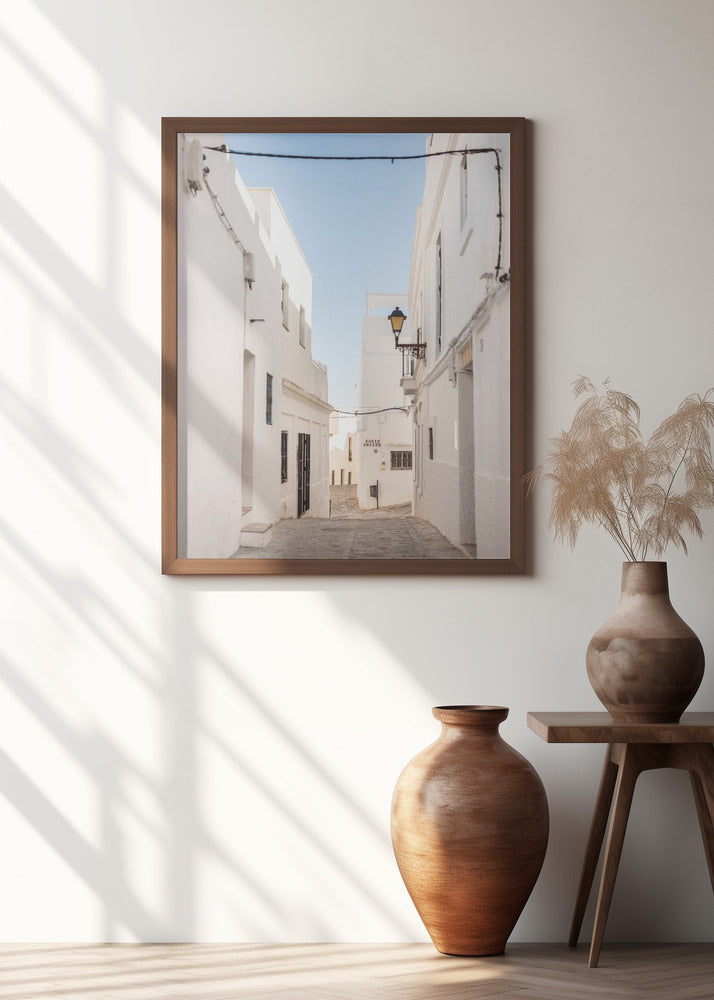 The White town of Vejer de La Frontera Poster