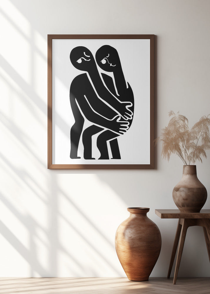 Abstract Hug No 1 Poster