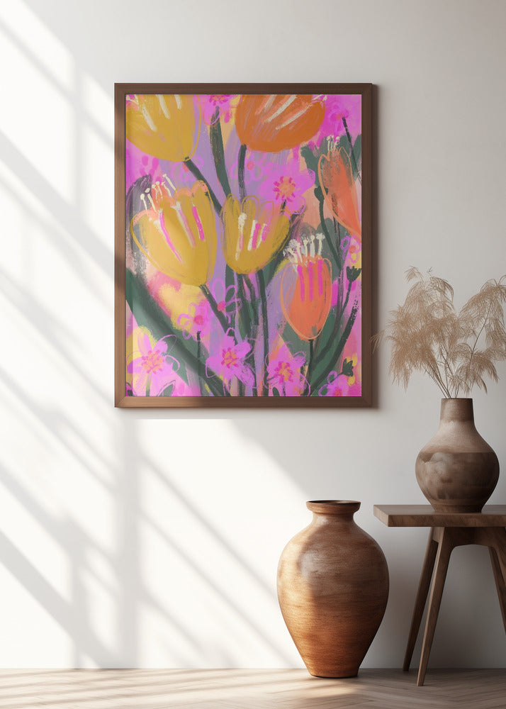 Wild Flower Field Poster