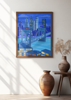 New York At Night Poster